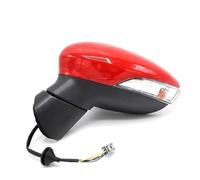 Rétroviseurs Extérieurs Pour Ford Pour Fiesta 2009-2015 Rétroviseurs Latéraux Réglage Lentille 5 Câbles Rétroviseur Électrique(Big Red,La gauche)