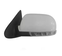 Rétroviseurs extérieurs Pour Hyundai Pour Santa Fe 2,4 L 2,7 L 2007-2012 8 Broches Avec Lampe Rétroviseur Latéral Rabattable(gauche,Blanc)