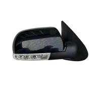 Rétroviseurs extérieurs Pour Hyundai Pour Santa Fe 2,4 L 2,7 L 2007-2012 8 Broches Avec Lampe Rétroviseur Latéral Rabattable(côté droit,Black)