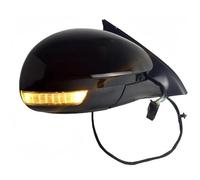 Rétroviseurs Extérieurs Pour VW Pour Tiguan 2009-2016 Ensemble Rétroviseurs Latéraux Cadre Protection Verre Lentille Clignotant Lampe Ensemble rétroviseur voiture(Noir,9pin right)
