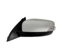 Rétroviseurs extérieurs Rétroviseur De Voiture Chauffant À LED Pour Volvo Pour XC60 XC-60 2008-2013 Clignotant Feu Recul Miroir Extérieur(Silver 9 Wires Left)