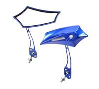 Rétroviseurs Guidon Lot De 2 Rétroviseurs Universels pour Moto, Embouts De Tige Filetés Réglables en Alliage, 8/10 Mm, pour Vélo, Scooter, Cruiser