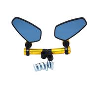 Rétroviseurs Guidon Rétroviseur Convexe Bleu Antireflet Universel CNC pour Moto pour CB1000R CB190R CB300F CB500F CB600F CB1100R