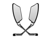 Rétroviseurs Guidon Rétroviseur Vélo Guidon Vue Arrière Réflecteur Inoxydable Rétroviseur Universel Réglable Large Plage Accessoire Rétroviseurs de moto ronds(A pair)