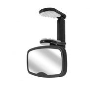 Rétroviseurs intérieurs Miroir Voiture Pour Bébé Incassable Résistant Aux Secousses Facile À Clipser Orienté Vers L'avant Essentiel Sécurité Rétroviseur intérieur ajustable(Black 1pc)