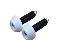 Rétroviseurs Latéral Mirror La Barre De Poignée De Guidon De Moto Universelle 7/8 "22mm Se Termine par Le Curseur De Capuchon De Contrepoids(White)