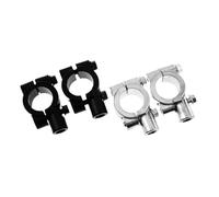 Rétroviseurs Latéral Mirror Pince De Montage Universelle pour Miroir De Guidon De Moto 2 Pièces 22mm 10mm 8mm 25mm Support De Vue Arrière Rétroviseurs(Silver 10mm 22mm)