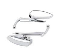 Rétroviseurs Latéraux Boulons Adaptateurs Universels 8 Mm Et 10 Mm pour Rétroviseurs Latéraux Arrière De Moto Rétroviseur Moto(Silver)