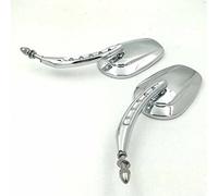 Rétroviseurs latéraux chromés pour Harley Davidson Dyna Street Bob Low Rider Fat Bob Wide Glide Switchback CVO Street Glide Trike Freewheeler Tri Glide Ultra