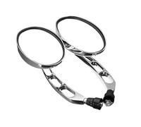 Rétroviseurs Latéraux Chromés Universels pour Moto pour Piaggio MP3 M8 10