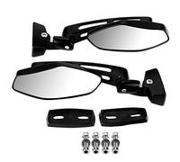 Rétroviseurs latéraux de course de moto adaptés pour - Ensemble de 2 rétroviseurs en aluminium de haute qualité avec vision claire et boulon de joint réglable - Design résistant