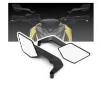 Rétroviseurs Latéraux de Moto pour Duke 390 690, Rétroviseurs Rotatifs Réglables, 1 Paire Retroviseur Moto Rétroviseur d'aile de Vent, Stealth Winglet Kit Miroirs