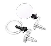 Rétroviseurs Latéraux D'extrémité De Barre De Poignée De Moto De 22mm Pour Suzuki GSF600 Pour Bandit GS1000 GS500 GSX1100F Pour Katana(Argent)