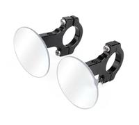 Rétroviseurs Latéraux Moto Moto Rétroviseur d'angle Mort Fixation Guidon 25 Mm 1 Pouce Réglable Vision Large Miroirs Convexes 22 7 Pouces 8(22mm Clamp)
