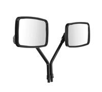 Rétroviseurs Latéraux Moto Paire De Rétroviseurs Universels Rectangulaires De 10 Mm Pour Moto Verre Transparent Noir Pour Suzuki GSX1300BK GSR400 GSR600 SFV650 CLVCCZTZGW