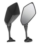 Rétroviseurs Latéraux Moto pour CBR600 pour CBR 600 pour CBR600RR pour CBR900 pour CBR1000RR Rétroviseurs Latéraux avec Réflecteur Motos(Black)