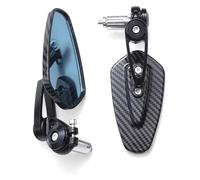 rétroviseurs latéraux moto Pour Kawasaki Z125 Pour Pro Z650 Z750 Z800 Z900 Z1000 ER6N ER6 Moto Rétroviseur 7/8" 22 Mm Guidon Extrémité Latérale Aile Rétroviseurs(A)