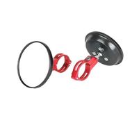 Rétroviseurs Latéraux Moto pour Scrambler 1200 1200 XE 1200XC Rétroviseurs De Guidon De Moto Rétroviseur d'angle Mort Grand Angle Réglables(Red Bracket)