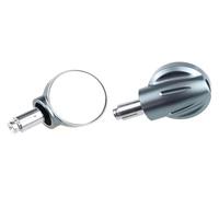 rétroviseurs latéraux moto Pour Suzuki Pour GSXR Moto Angle Mort Rétroviseur Grand 360° Réglable Rétroviseurs Latéraux(GRAY)