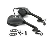 Rétroviseurs Latéraux Moto Rétroviseur De Moto Avec Clignotants Et Lumière Accessoires Pour Suzuki Pour GSXR 600 750 2006-2010 GSXR1000 2005-2008 K6 K7 K8 CLVCCZTZGW(Lattice)