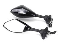 Rétroviseurs Latéraux Moto Rétroviseurs De Course Avec Clignotants Pour YZF R15 R25 R3 R1 YZF1000 R6 YZF600 R6S FZ1 Pour FAZER CLVCCZTZGW(Black-Clear)