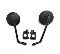 Rétroviseurs Latéraux Moto Rétroviseurs Universels Pour Moto 8/10 Mm Rétro Ronds Pour Ducati Pour Monster696 797 821 Pour Hypermotard 950 848 Pour Diavel Pour Scramble CLVCCZTZGW(Black-Long-Clamp)