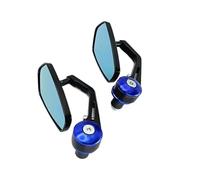 Rétroviseurs Latéraux Moto Universels Rétroviseurs Latéraux Moto Bout Barre 7 8 Pouces(Blue)
