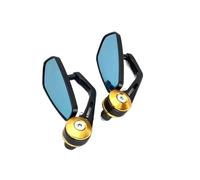 Rétroviseurs Latéraux Moto Universels Rétroviseurs Latéraux Moto Bout Barre 7 8 Pouces(Yellow)