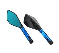 Rétroviseurs latéraux pour guidon Pour CB650R CB1300 Pour Hornet 600 XL1000V XL700V NT700V XL125V XR230 APE50 Rétroviseur Latéral Moto 8MM 10MM(BLEU)