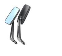 Rétroviseurs latéraux rectangulaires noirs pour moto, 8mm 10mm, compatibles avec Bobber Chopper Softail Breakout FXSB