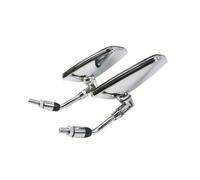Rétroviseurs Latéraux Rétro Rectangulaires en Métal pour Moto Coque Plastique Universelle 10 Mm pour CA250