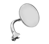 Retroviseurs Latéraux Rétroviseur Latéral Rond Argenté Pour Voiture Classique Vintage En Acier Inoxydable Avant Et Arrière Rétro Retroviseur Moto Embout Guidon(1 Pcs)