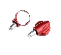 Rétroviseurs Latéraux Rétroviseur Latéral Rotatif pour Moto pour Monkey 125 Z125 MSX125, Grand Angle, Réglable Et Anti-Angle Mort.(Rouge)