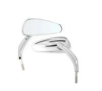 Rétroviseurs latéraux Rétroviseurs Moto Pour Harley Pour Breakout FXSB 2013 2014 2015 2016 2017 Guidon 8 Mm Côté(Silver)