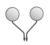 Rétroviseurs Latéraux Ronds Universels Rétro 8mm/0,3 Pouces pour Moto Vélo Électrique, Scooter 2 Pièces