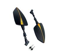 Rétroviseurs latéraux universels réglables pour Royal pour Enfield et pour Himalayan 400/411 BS6 INT 650 (8/10 mm)(Or)
