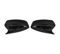 Retroviseurs Lot De 2 Coques De Rétroviseur Extérieur Pour Voiture Pour Mazda 3 Pour Axela 2020-2022 Coque De Rétroviseur Noir Brillant Aspect Carbone Lateraux Coque(Noir brillant)