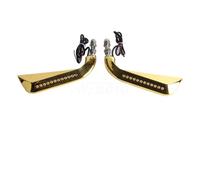 Rétroviseurs Lumière De Rétroviseur pour Cross Bones Dyna Softail Electra Street Glide Road King Fat Boy 1200 883 Moto Axe