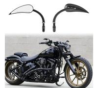 Rétroviseurs Moto Forme de Goutte pour Harley Custom Sportster Street Bike Road King Electra Glide Road Glide Dyna Softail 1982-2018 2019 2020