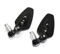 Rétroviseurs Moto Guidon Rétroviseur De Moto Universel 7/8" 22 Mm Guidon Embout De Guidon Accessoires Auxiliaires De Recul Rétroviseurs Gauche Droite(Black)