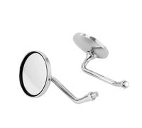 Rétroviseurs Moto Guidon Rétroviseurs De Moto Universels Ronds De 8 Mm Et 10 Mm Pour Guidon De Moto Rétroviseurs Latéraux Accessoire De Montage Rétroviseurs Gauche Droite(Silver 10mm)