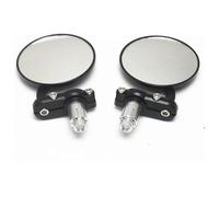Rétroviseurs Moto Paire De Rétroviseurs Guidon Pour Moto Et Scooter Rotation À 360° Réglables Forme Ronde Ou Elliptique(Noir)