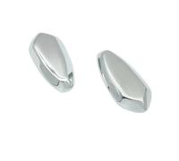 Rétroviseurs Moto Pliables Accessoires De Rétroviseur De Moto, Couvercle De Base De Rétroviseur 3D pour YZF R6 YZF-R6 2003 2004 2005 2006 2 Pièces(Chrome)