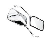 Rétroviseurs Moto Pliables Paire De Rétroviseurs Carrés pour Moto, Filetage M10 De 10 Mm, pour Scooters, Rétroviseur d'angle Mort Baron Lance(Plastic Cover)