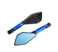 Rétroviseurs Moto Pliables Rétroviseur De Moto, Rétroviseur Grand Angle, Réflecteur, Guidon Réglable, Rétroviseur Gauche Et Droit(Blue)