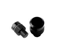 rétroviseurs moto Pour Boulon Vis En Aluminium Moto Indian FTR 1200 S FTR1200 Chef Rallye Carbone VINTAGE Scout Trou Miroir rétroviseurss universels motos(Black)