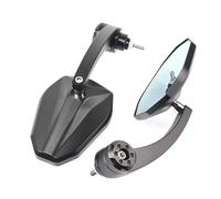 Rétroviseurs Moto Pour Ducati Pour Monster 696 797 821 Pour Hypermotard 950 848 Pour Scramble Pour Diavel Rétroviseur Réglable Pour Moto Rétroviseurs Guidon Moto(Black 1)