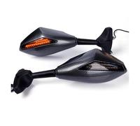 Rétroviseurs Moto Pour Kawasaki Pour ZRX 1200S Pour ZZR1200 ZX-6R 636 6RR 1998-2006 ER-6F 2005-2008 ZX-12R 2000-2006 1 Paire Rétroviseurs Clignotants À LED Pour Moto Miroirs Guidon Moto(D)