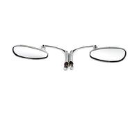 rétroviseurs moto Pour Rétroviseurs De Moto Universels 8mm 10mm ABS HD Vision Vélo Rue Scooter E-bike Accessoires Rétroviseur Latéral rétroviseurss universels motos(Silver)