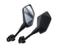 rétroviseurs moto Pour YZF600 YZF-600 YZF Pour R1 R6 R3 R125 R25 R15 Pour Ducati 2003-2009 Rétroviseur Moto Noir rétroviseurss universels motos(Carbon fiber)